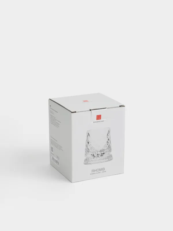 Стакан для виски, 8 см, 250 мл, на подставке, стекло Р, Rhomb, image-5