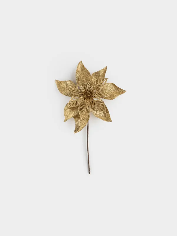 Украшение декоративное, 22 см, Пуансеттия, Flower decor, image-0