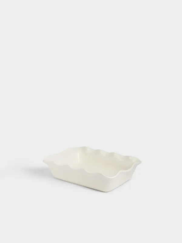 Форма для запекания, 32х24 см, керамика, прямоугольная, молочная, Ветви, Forest ode, image-4