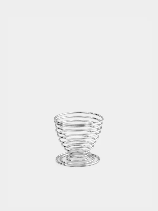 Подставка для яйца, 5 см, Вихрь, Twist silver, image-0