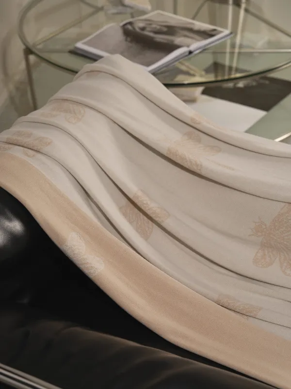 Плед, 130х170 см, двусторонний, хлопок, песочный, Стрекозы, Dragonfly, image-4