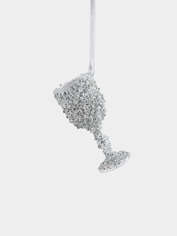 Игрушка елочная, 10 см, Бокал, Figure sparkle, image-1