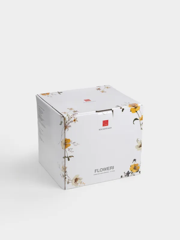 Сервиз обеденный, фарфор N, белый, Floweri, image-8