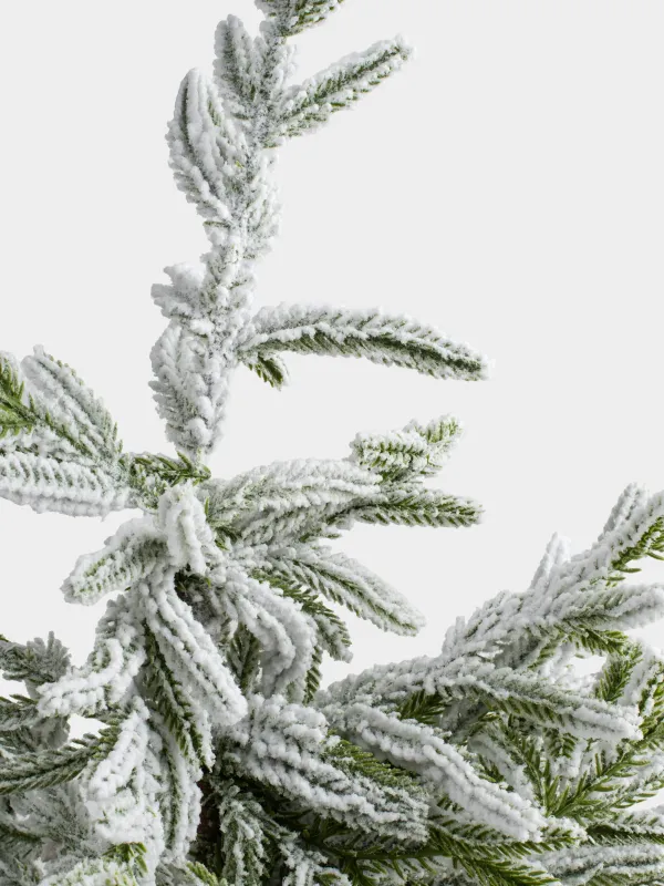 Ель искусственная, 60 см, в крафте, пластик, Ель в снегу, Snowy decor, image-1