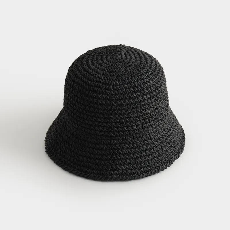 Панама, 57 см, единый размер, целлюлоза, черная, Banjo