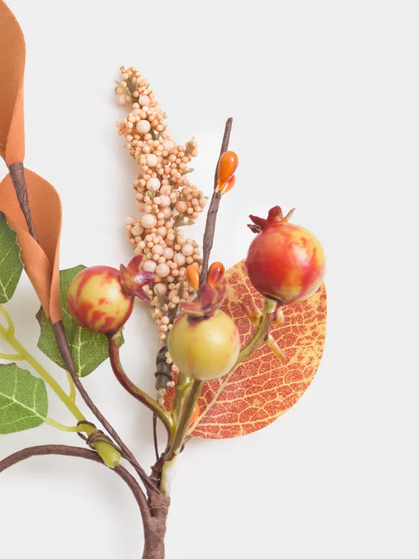 Кольцо для салфеток, 5 см, пенопласт/пластик, Шиповник с ягодами, Forest symphony, image-2