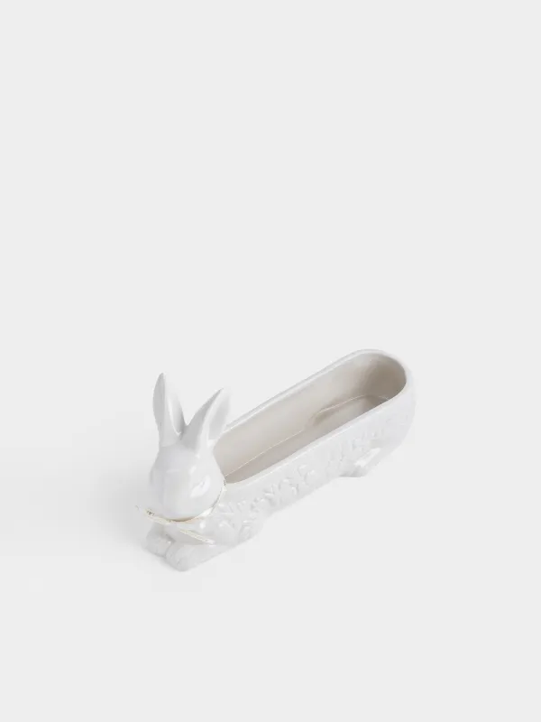 Конфетница, 30х14 см, Кролик с цветами, Rabbit pattern, image-3