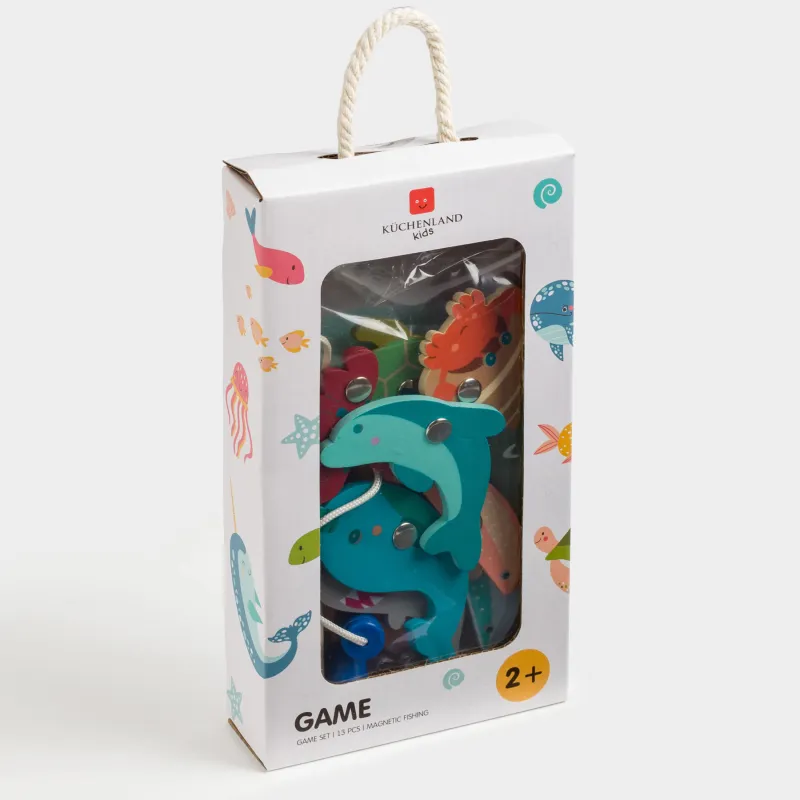 Набор игровой, 13 пр, дерево/магнит, Магнитная рыбалка, Game, image-8