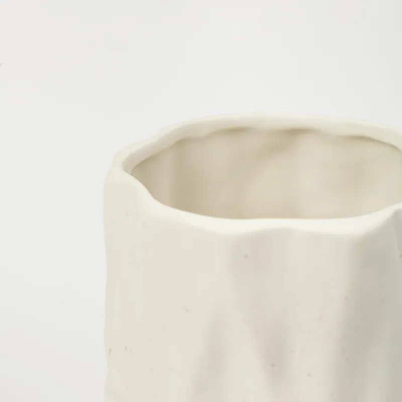 Подставка для кухонных принадлежностей, 16 см, керамика D, молочная, в крапинку, Crumple speckled, image-3