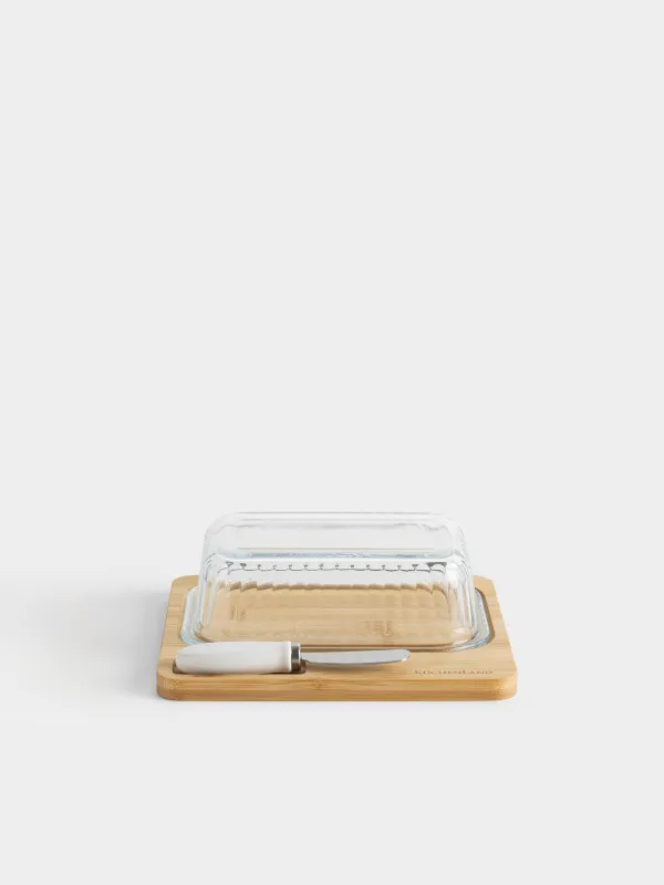 Масленка, с ножом, молочная, Milk kitchen, image-0