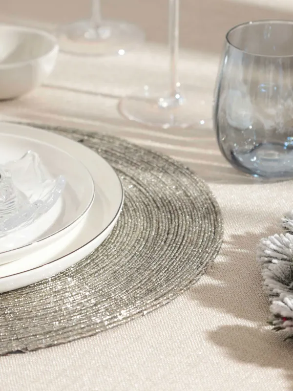 Салфетка под приборы, 36 см, из бисера, Shiny beads, image-4