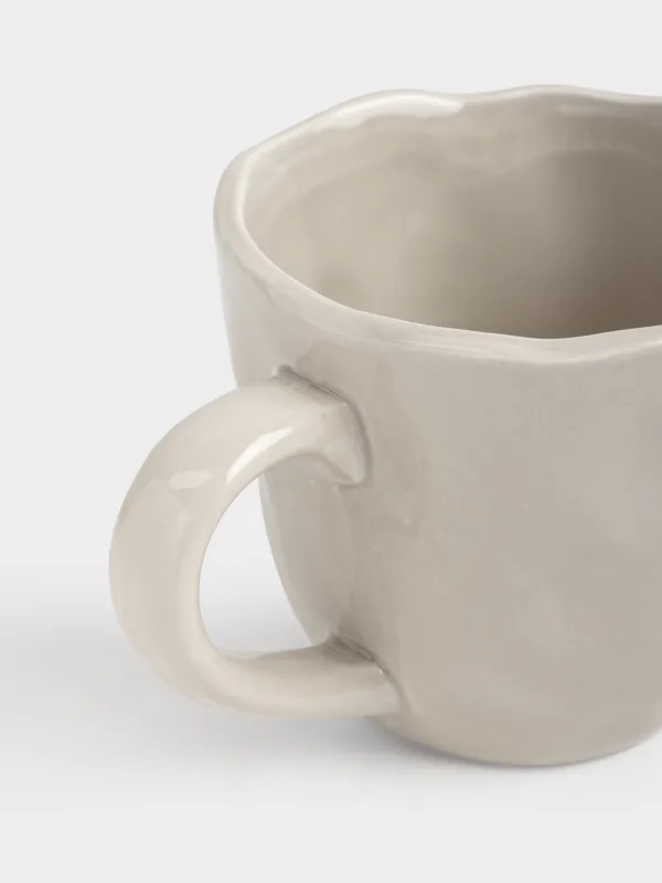 Кружка, 380 мл, керамика D, бежево-золотистая, Кролик, Rabbit gold, image-3