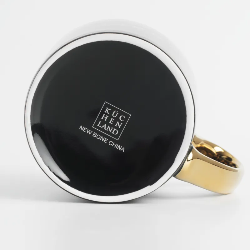 Кружка, 500 мл, фарфор N, черно-золотистая, Дева, Zodiac, image-4