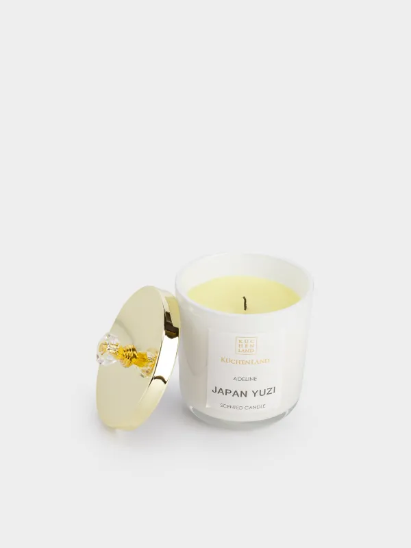 Свеча ароматическая, 9 см, в подсвечнике, Japan Yuzi, Adeline, image-2
