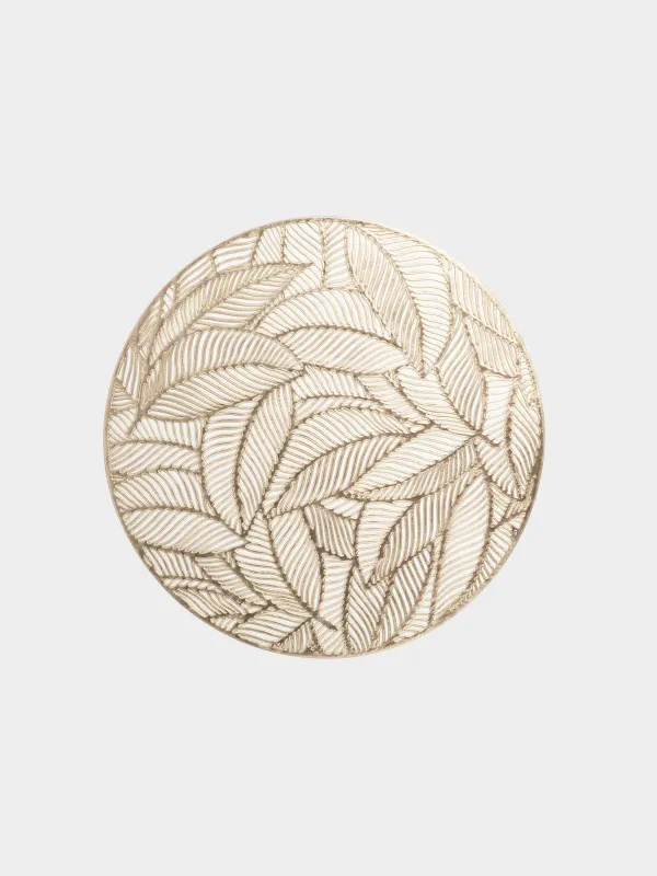 Салфетка под приборы, 38 см, Листья, Azhur Grid, image-0
