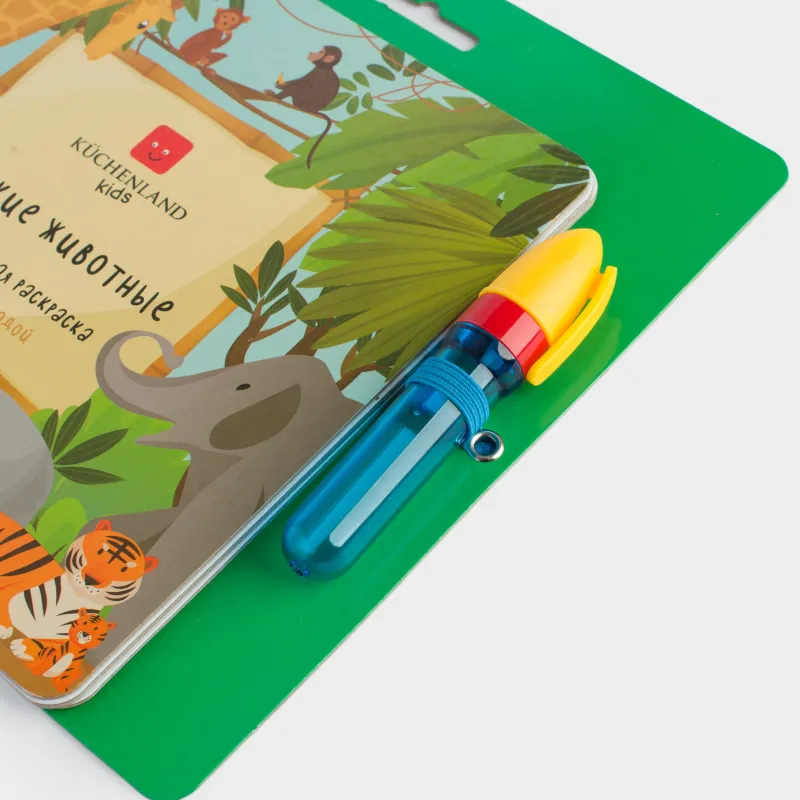 Раскраска водная, 19x19 см, 6 л, многоразовая, с маркером, картон/металл, Creative aqua, image-3