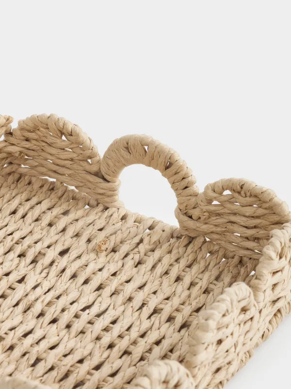 Корзина для салфеток, 19х19 см, плетеная, с ручками, целлюлоза, квадратная, Braided, image-5