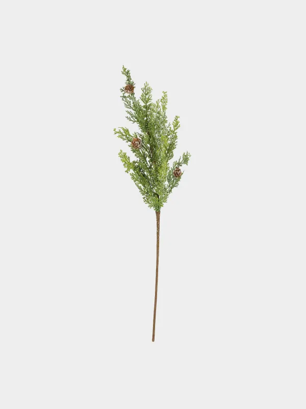 Ветка декоративная, 77 см, Ветка с шишками, Conifer decor, image-0