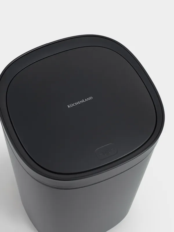 Ведро для мусора, 30 л, с кнопкой для открывания, Total black, image-3