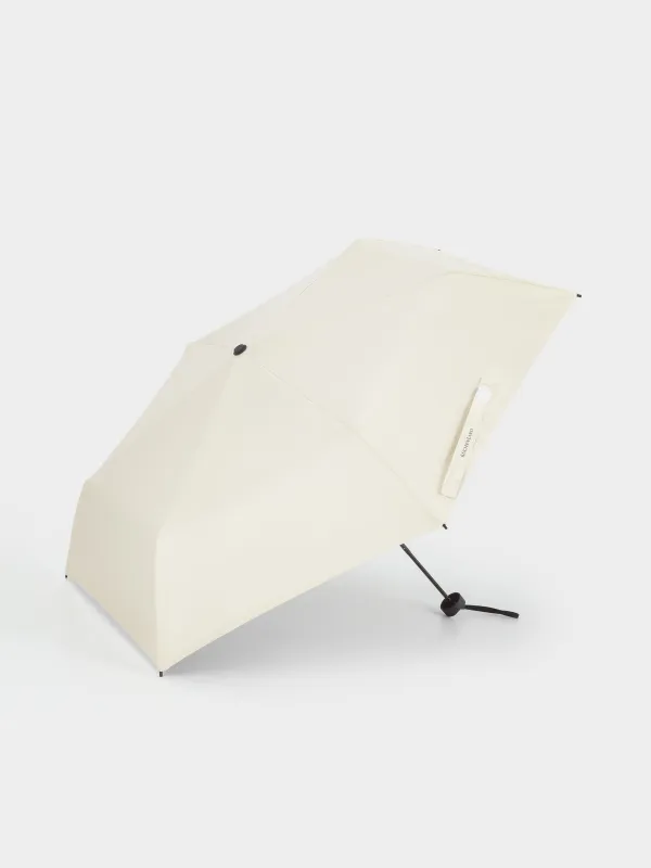 Зонт, 52/21 см, складной, двусторонний, эпонж, бежево-черный, Rainy day, image-0