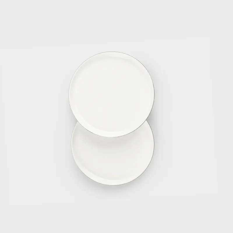 Тарелка десертная, 20 см, 2 шт, фарфор F, белая, Ideal silver