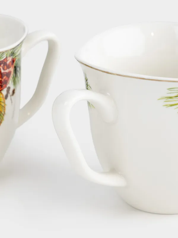 Кружка, 320 мл, 2 шт, Гранаты и апельсин, Christmas miracle, image-4