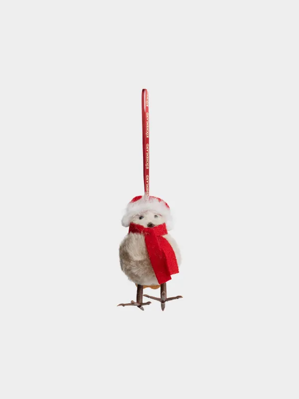 Игрушка елочная, 10 см, Птенчик в шапке, Figure Christmas Fuzz, image-0