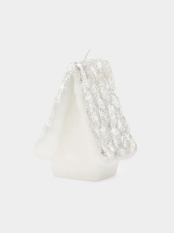 Свеча, 7x10 см, с блестками, Домик, House shape, image-1