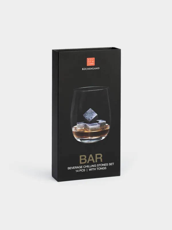 Набор кубиков для охлаждения напитков, 16 пр, с щипцами, стеатит/сталь, BAR, image-6