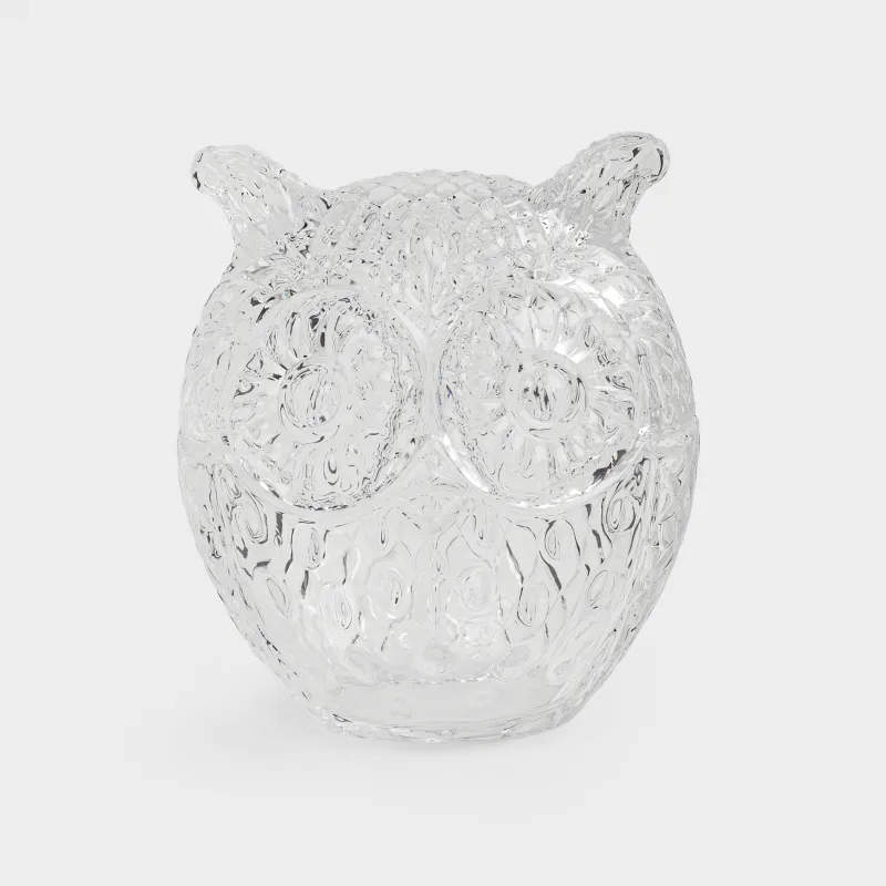 Емкость для хранения, 12х14 см, 250 мл, стекло, Сова, Owl