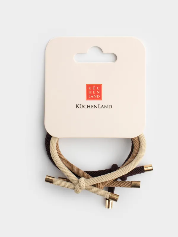 Резинка для волос, 5 см, 3 шт, полиэстер, Узел, Knot, image-2