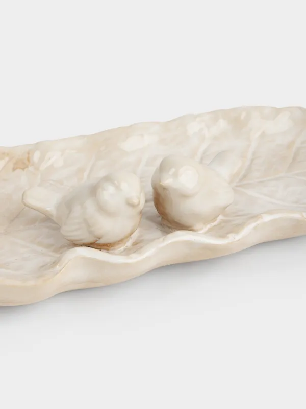 Блюдо декоративное, 36х12x5 см, Птицы, Birds milk, image-1