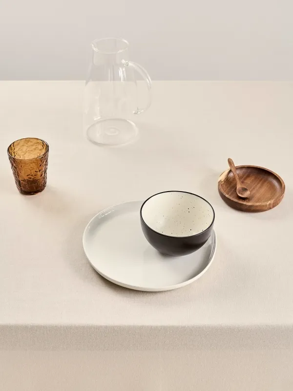 Скатерть, 160х160 см, с бахромой, хлопок, бежевая, Framed, image-1