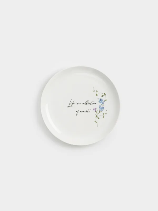 Тарелка закусочная, 21 см, фарфор N, белая, Полевые цветы, Cowslip, image-0