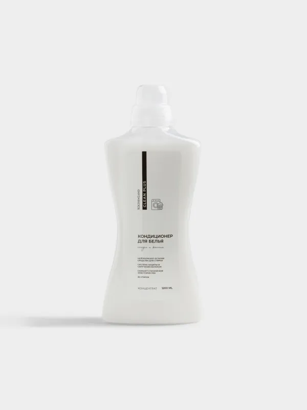 Кондиционер-ополаскиватель для белья, 1,2 л, Сандал-жасмин, Clean plus, image-0