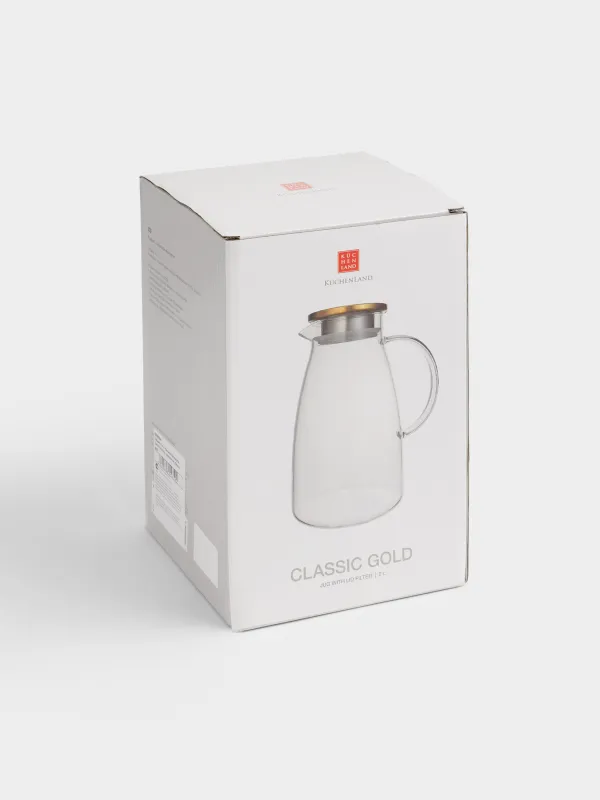 Кувшин, с крышкой-фильтром, Classic gold, image-5