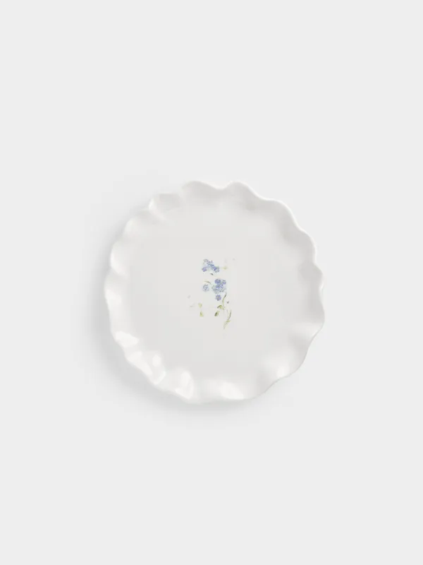 Блюдо, 25 см, Незабудка, Crumple flower, image-1