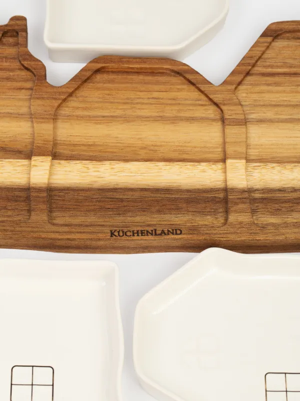 Набор для закусок, на подставке, Дома, Noble tree, image-3