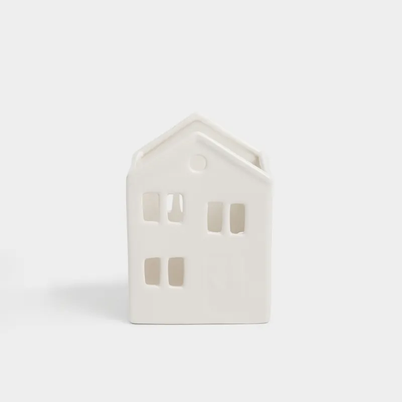 Подставка для кухонных принадлежностей, 15 см, керамика D, белая, Дом, House shape