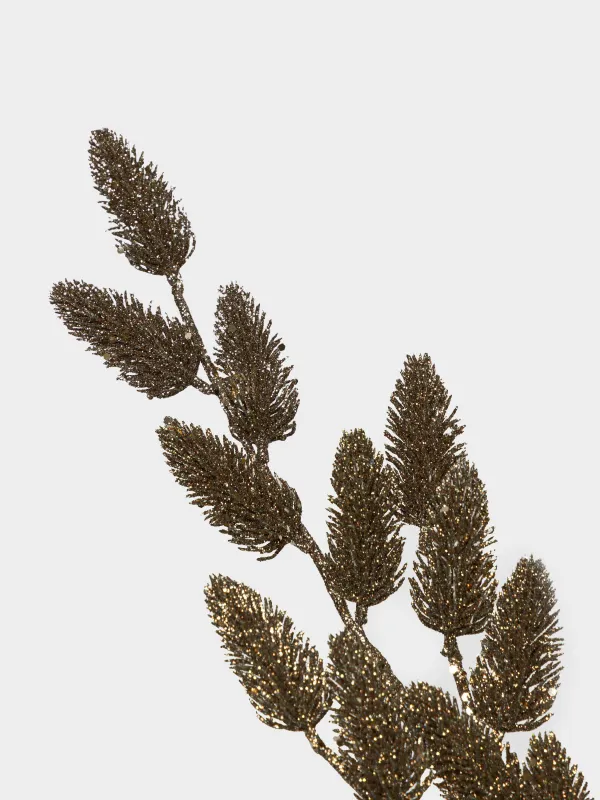Ветка декоративная, 73 см, Бронзовая ель, Bronze decor, image-1