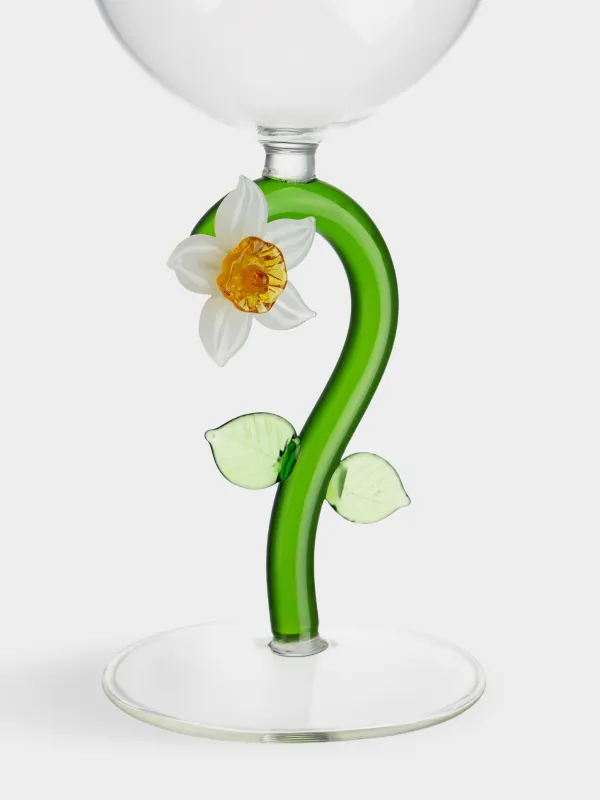 Бокал для вина, 290 мл, стекло Б, зеленая ножка, Нарцисс, Shape, image-2