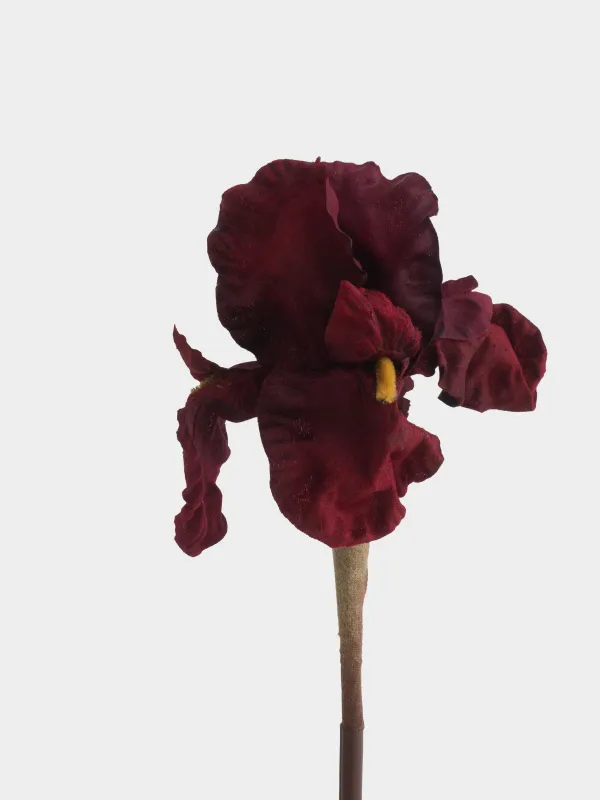Цветок искусственный, 70 см, Бордовый ирис, Flower garden, image-1
