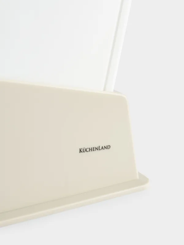 Доска разделочная, 35х32 см, 4 шт, в подставке, пластик, бежевый микс, Galori, image-10