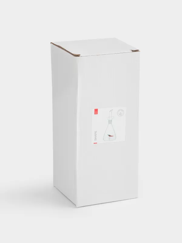 Бутылка для масла или уксуса, 300 мл, с дозатором, стекло/силикон, Красный перец, Shape, image-5