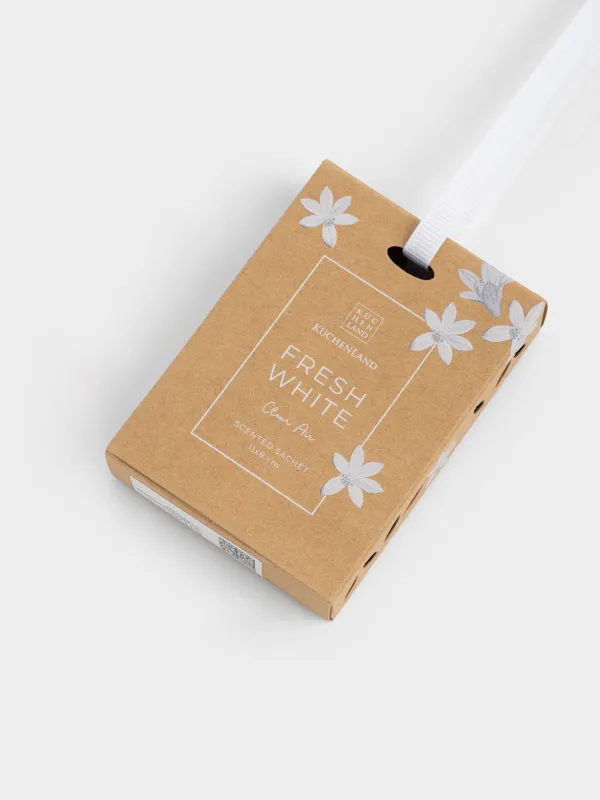 Саше ароматическое, 11x8 см, подвесное, с ароматическим спреем, Clear Air, Fresh white, image-2