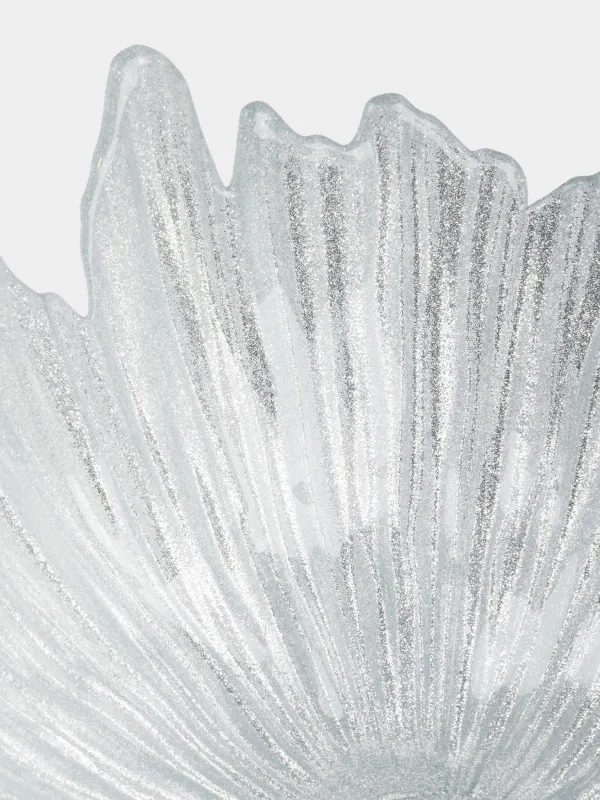 Ваза для фруктов, 32х14 см, стекло Р, серебристая, Verge, image-2