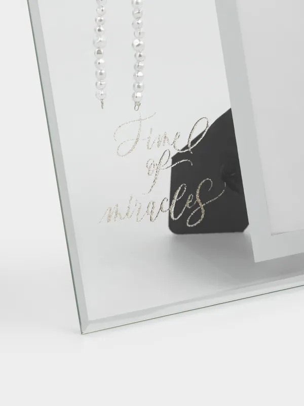 Фоторамка, 19х21 см, с паспарту, стекло, Time of miracles, Glossy, image-2