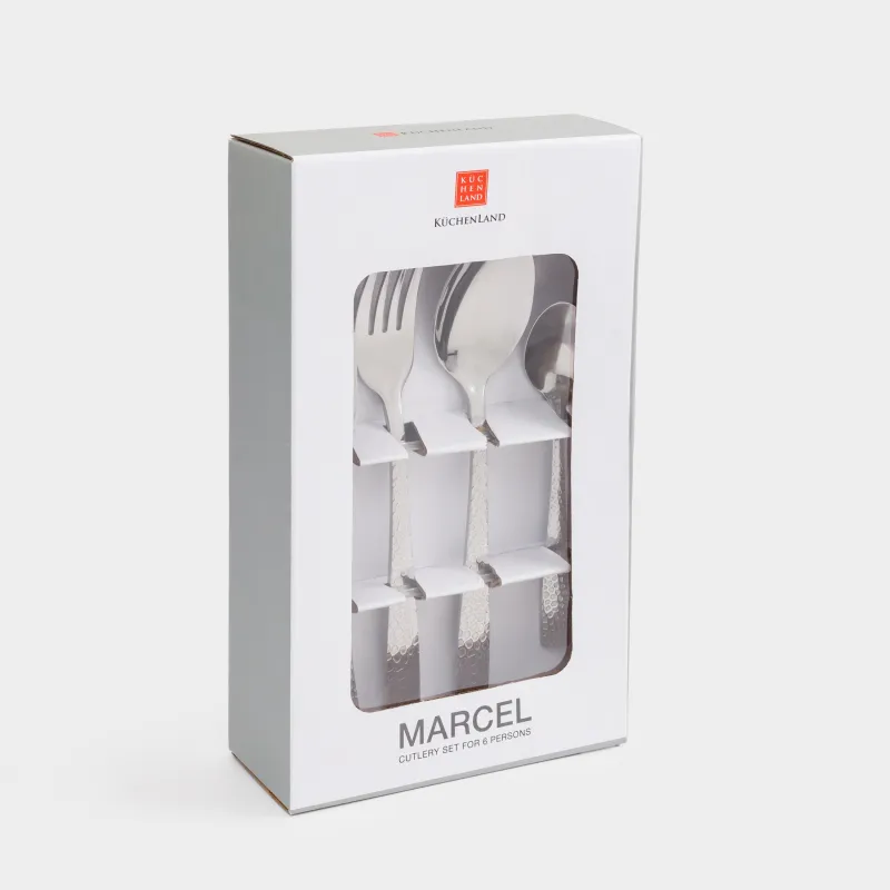 Столовые приборы, 6 перс, 24 пр, сталь, Marcel, image-5