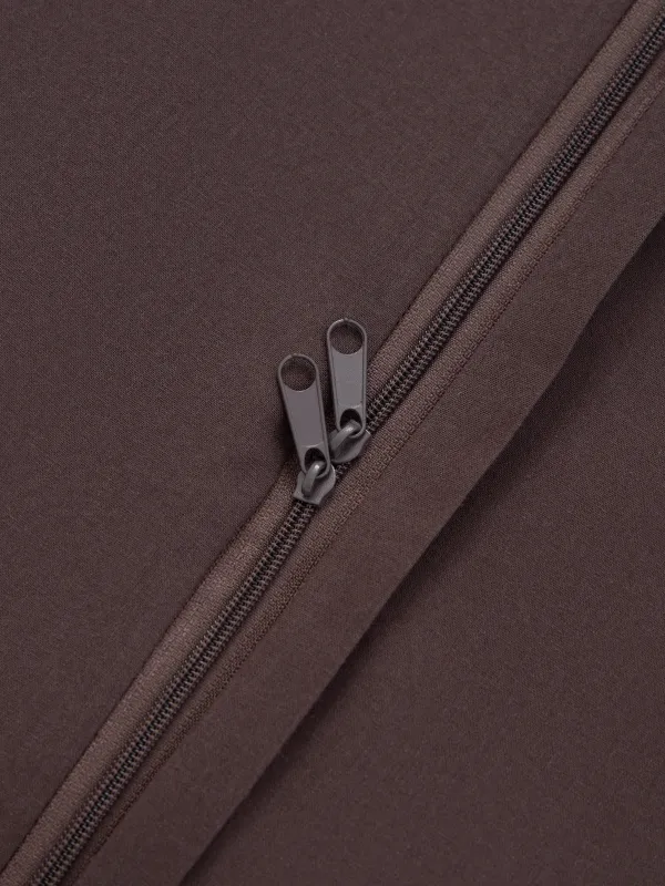 Пододеяльник, 200х220 см, вареный хлопок, коричневый, Washed cotton, image-4