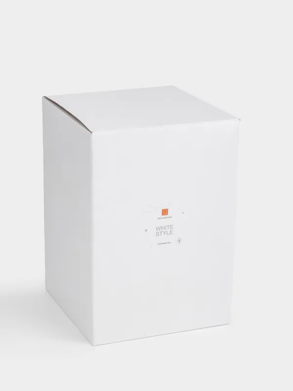 Снежный фонарь, 18 см, с подсветкой, пластик, белый, Дом, White style, image-4